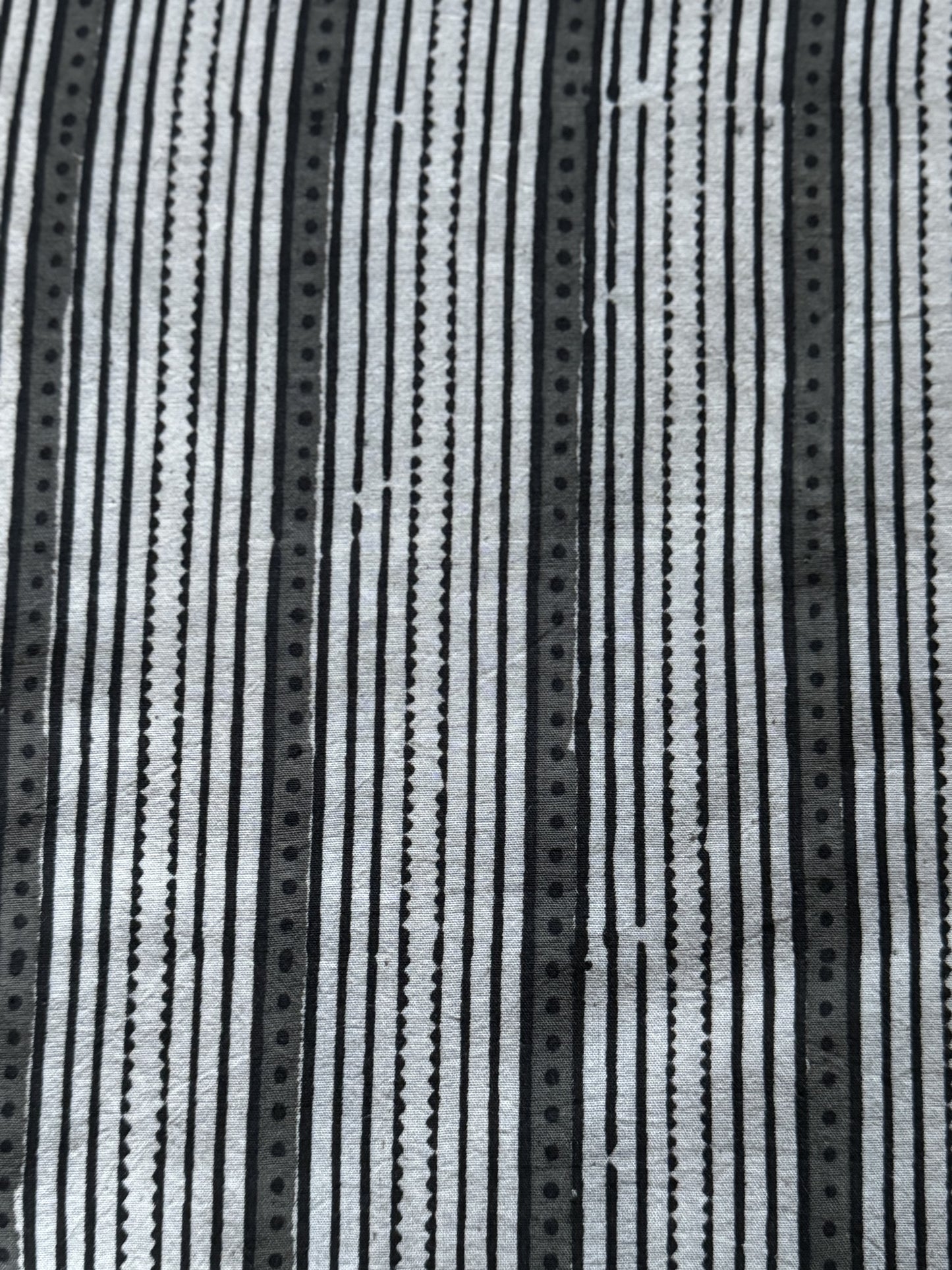 Grey, black and cream stripe