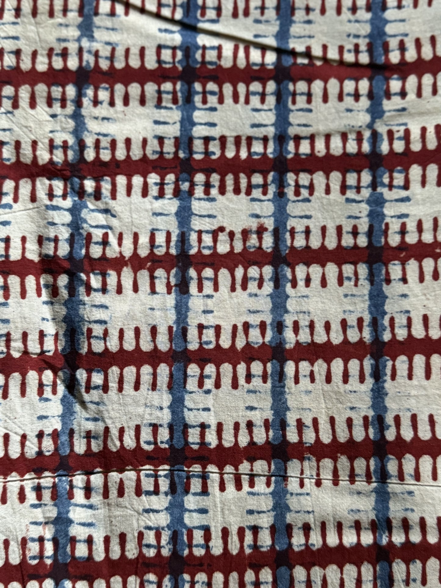Blue and red plaid